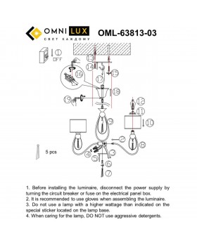 Люстра подвеснаяOmniluxOML-63813-03-foto8