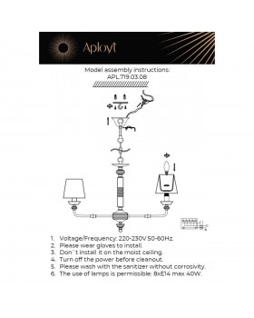 Люстра подвеснаяAploytAPL.719.03.08-foto18