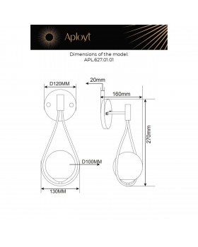 Светильник настенный (Бра)AploytAPL.627.01.01-foto17