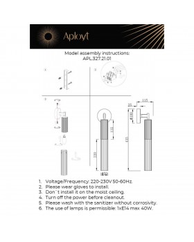 Светильник настенный (Бра) Aployt APL.327.21.01-foto12