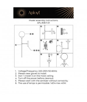 Светильник настенный (Бра)AploytAPL.908.11.01-foto13