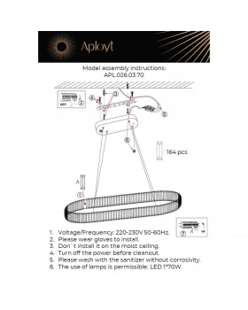 Люстра подвеснаяAploytAPL.026.03.70-foto3