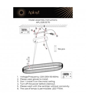 Люстра подвеснаяAploytAPL.026.03.70-foto3