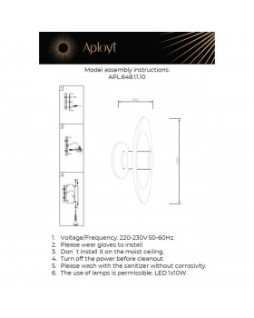 Светильник настенный (Бра) Aployt APL.648.11.10-foto16