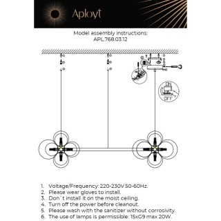 Люстра подвеснаяAploytAPL.768.03.12-foto3
