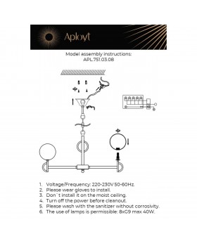 Люстра подвеснаяAploytAPL.751.03.08-foto16