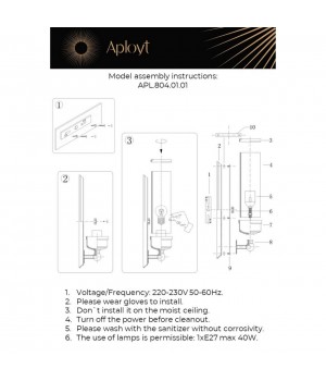 Светильник настенный (Бра)AploytAPL.804.01.01-foto18