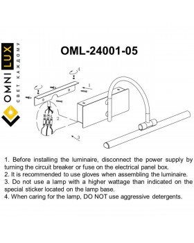 Светильник настенный (Бра)OmniluxOML-24001-05-foto7