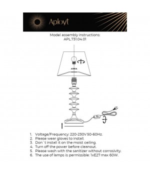 Настольная лампаAploytAPL.731.04.01-foto15