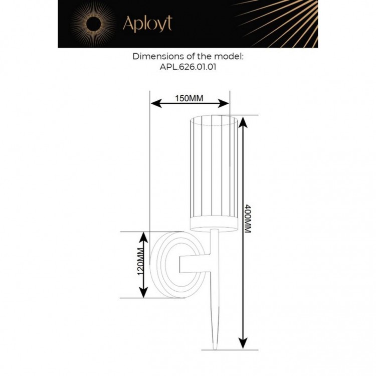 Светильник настенный (Бра)AploytAPL.626.01.01