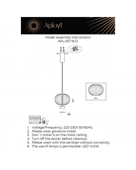 Светильник подвесной Aployt APL.057.16.12-foto16