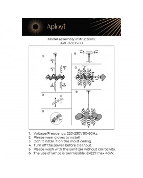 Люстра подвеснаяAploytAPL.821.03.08-foto18