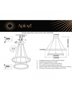 Люстра подвеснаяAploytAPL.049.13.90-foto16