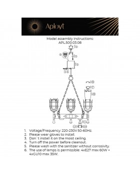 Люстра подвеснаяAploytAPL.500.03.08-foto21