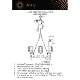 Люстра подвеснаяAploytAPL.500.03.08-foto21