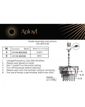 Люстра подвеснаяAploytAPL.813.13.09-foto14