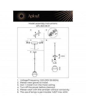 Светильник подвеснойAploytAPL.820.06.01-foto12