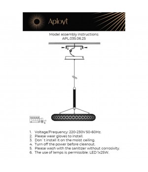 Светильник подвеснойAploytAPL.035.06.25-foto18