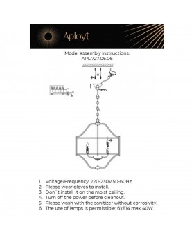 Люстра подвеснаяAploytAPL.727.06.06-foto20