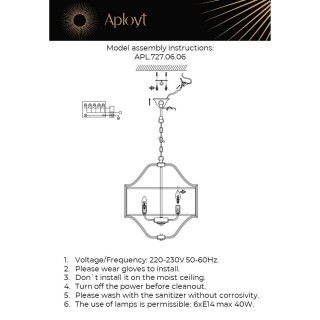 Люстра подвеснаяAploytAPL.727.06.06-foto20