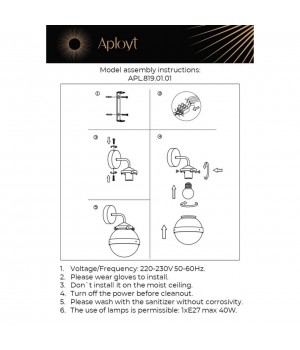 Светильник настенный (Бра)AploytAPL.819.01.01-foto16