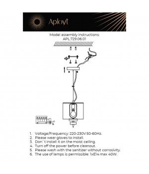 Светильник подвеснойAploytAPL.729.06.01-foto20