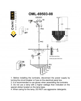Люстра подвеснаяOmniluxOML-69503-08-foto13