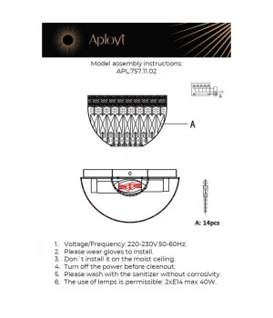 Светильник настенный (Бра)AploytAPL.757.11.02-foto16