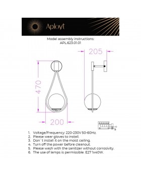 Светильник настенный (Бра)AploytAPL.623.01.01-foto12