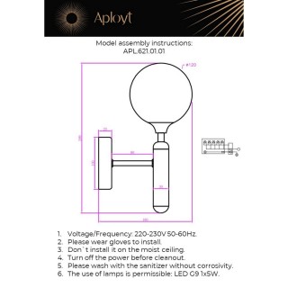 Светильник настенный (Бра)AploytAPL.621.01.01-foto14