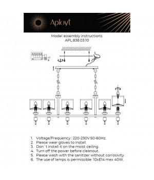 Люстра подвеснаяAploytAPL.838.03.10-foto18