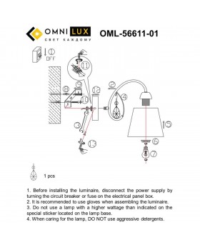 Светильник настенный (Бра)OmniluxOML-56611-01-foto6