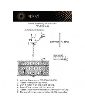 Люстра подвеснаяAploytAPL.808.13.08-foto3