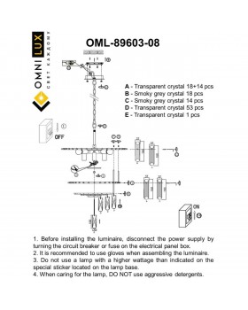 Люстра подвеснаяOmniluxOML-89603-08-foto11