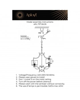 Люстра подвеснаяAploytAPL.737.06.05-foto22