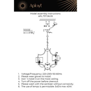 Люстра подвеснаяAploytAPL.737.06.05-foto22