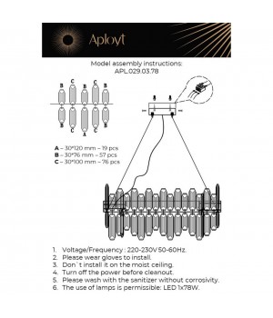 Люстра подвеснаяAploytAPL.029.03.78-foto19