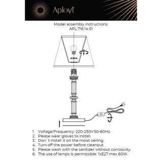 Настольная лампаAploytAPL.716.14.01-foto13