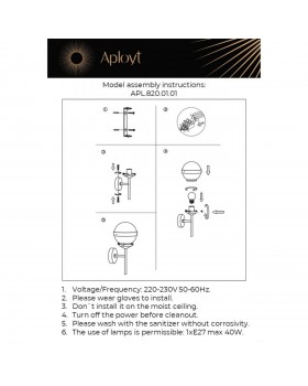 Светильник настенный (Бра)AploytAPL.820.01.01-foto16