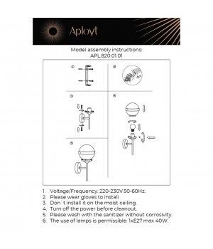 Светильник настенный (Бра)AploytAPL.820.01.01-foto16