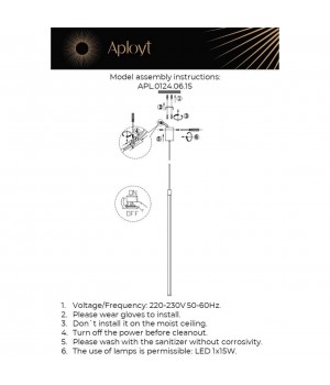 Светильник подвеснойAploytAPL.0124.06.15-foto12