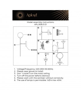 Светильник настенный (Бра)AploytAPL.908.01.01-foto14