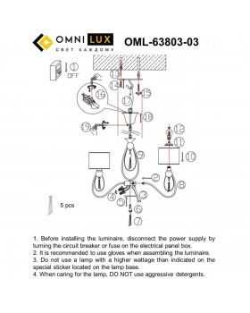 Люстра подвеснаяOmniluxOML-63803-03-foto9