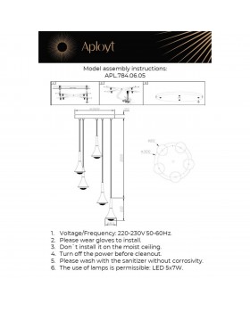 Люстра подвесная Aployt APL.784.06.05-foto2