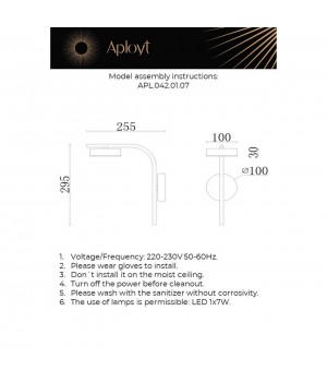 Светильник настенный (Бра)AploytAPL.042.01.07-foto12