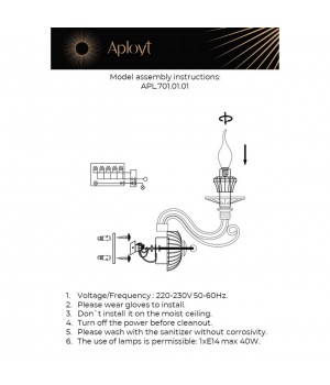 Светильник настенный (Бра)AploytAPL.701.01.01-foto10