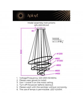 Люстра подвеснаяAploytAPL.020.03.243-foto21