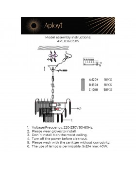 Люстра подвесная Aployt APL.836.03.05-foto18