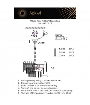 Люстра подвесная Aployt APL.836.03.05-foto18