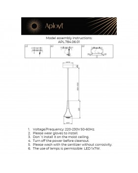Светильник подвесной Aployt APL.784.06.01-foto2
